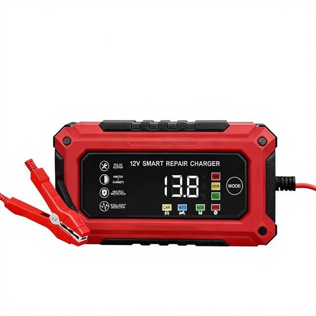 12V/6A Multi-Vehicle Portable Battery Charger for Car Motorcycle Automatic Maintenance OEM Manufacturer Wholesale