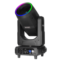 Projecteur LED mobile 200W Beam Spot Wash avec bande LED RGB, contrôle DMX512 18 canaux