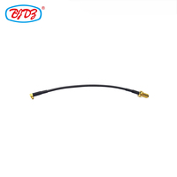 Prise mâle MMCX à angle droit à 90 degrés vers la cloison femelle SMA pour câble rf RG174 Pigtail Jumper câble d'extension