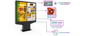 ป้ายดิจิทัลแสดงเมนูแบบเคลื่อนไหว 4K สำหรับภายนอกอาคาร มาตรฐาน IP65 พร้อมระบบคลาวด์ กันน้ำ รองรับไดรฟ์ทรู 1*3/1*2 - Product Image 6