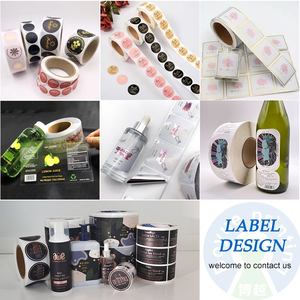 Stampato Rotondo di Marca <span class=keywords><strong>Nome</strong></span> Logo <span class=keywords><strong>Adesivi</strong></span> In Vinile Lucido Impermeabile Etichette <span class=keywords><strong>con</strong></span> Oro Foglio di Stampa A Caldo - Product Image 5