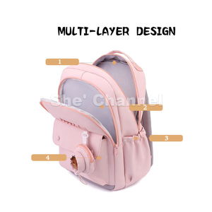 Zaino da donna in stile coreano, leggero, impermeabile, K-POP Hunter, borsa da scuola per ragazze universitarie, borsa da viaggio - Product Image 5