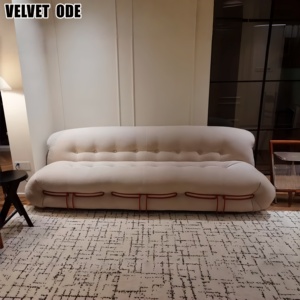 Set di Divani Chesterfield in Tessuto Soriana Moderno e Trendy, Stile Ippopotamo in Vendita per Arredamento Soggiorno - Product Image 5