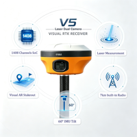 Hi Target V5L, Receptor GPS RTK de Mano de Alta Precisión, el Más Económico, Instrumento de Topografía Láser con Doble Cámara GNSS RTK