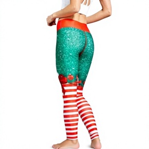 Leggings de Yoga de Color Sólido Personalizados ODM de Alta Calidad, Impresión por Transferencia de Calor, Material Spandex/Nylon, Elásticos en Cuatro Direcciones, Tallas Grandes, Envío Rápido - Product Image 3