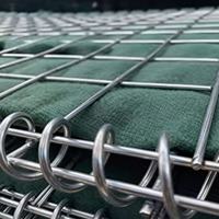 Conception de mur en gabion avec maille soudée à trous carrés, coût et prix par mètre pour les projets de gabions