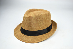 Cheap Custom Logo Character Style Panama Fedora Natural Grass Straw <b>Hats</b> <b>for</b> Unisex Outdoor Travel Ski Beach Jazz - Product Image 4