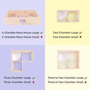 Baignoire et bac à creuser en acrylique pour hamsters, souris, lemmings, gerbilles et autres petits animaux - Product Image 4