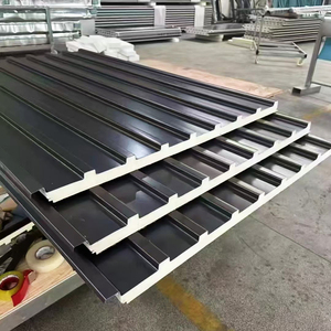 Pannello Sandwich in Alluminio PU Isolato per Tetti GUANGQIA, Lamiera per Tetti Impermeabile in Alluminio e Materiali Edili Metallici - Product Image 1