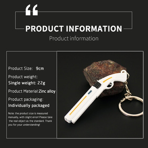 <span class=keywords><strong>Valorant</strong></span> Gun llavero Nuevo Producto 9cm Mini Metal <span class=keywords><strong>Valorant</strong></span> Gun cuchillo llavero personalizado - Product Image 2