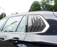 Cadre de persienne en carbone sec Garnitures de calandre pour BMW X5 G05 G18 LCI M Sport 2023 + Persienne de porte arrière Kits de carrosserie de décoration de voiture