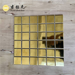 Prix bon marché 2 pouces carrelage <span class=keywords><strong>de</strong></span> mosaïque en porcelaine or carrelage <span class=keywords><strong>de</strong></span> mosaïque en céramique hôtel chauve-souris carrelage mural - Product Image 6