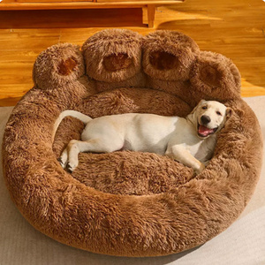 Tempat Tidur Anjing Bentuk Cakar Beruang, Tempat Tidur Kucing Hangat Musim Dingin, Alas Tidur Lembut, Sofa Hewan Peliharaan Universal Semua Musim untuk Anjing dan Kucing Ukuran Sedang dan Besar - Product Image 5