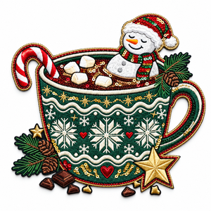 Patchs de Noël à sequins de haute qualité, grands, personnalisés avec logo et motif brodé, à thermocoller - Product Image 5
