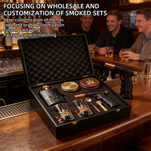 Set para Fumar Whisky Cuchillo para Cigarrillos de <span class=keywords><strong>Catedral</strong></span> Basil, Herramienta para <span class=keywords><strong>Bar</strong></span> de Cócteles, Tapa para Humo, Antorcha, Astillas de Madera, Regalo Corporativo Directo de Fábrica OEM - Product Image 4