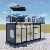 Maison conteneur modulaire en acier préfabriquée, prix usine, 2 étages, bureau, hôtel, villa, haute qualité, bon prix, durable, design 3D