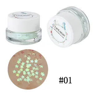 Private label 6 colori paillettes luccicanti crema gel ombretto liquido impermeabile e duraturo può essere personalizzato sombras