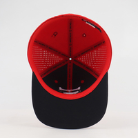 Op maat gemaakte 6-delige snapback petten van fabrikanten, ademend, waterdicht, geschikt voor buitengebruik, golfpetten, snapback met geborduurd logo.