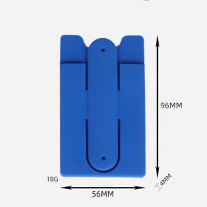 Silicone Mobile Phone Card Holder Cell Phone <b>Stand</b> Credit Card Holder - Product Image 2