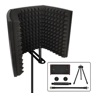 High Density Absorbent Foam Professional Studio Recording Microphone Isolation Shield Condenser Microphone Recording Equipment