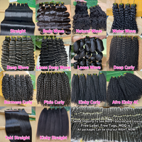 Lot de tissages de cheveux humains vietnamiens vierges bruts naturels de qualité 15A, doublement étirés, cuticules alignées, lisses comme des baguettes, non traités, vente en gros