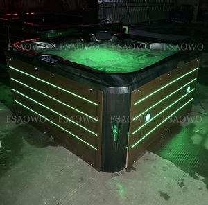 Piscine Spa Extérieur Luxe Jacuzzi Bain à remous profond dans la cour de la villa Bain à remous privé japonais extérieur Éclairage décoratif - Product Image 5