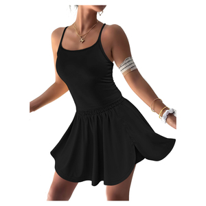 Ensemble de vêtements d'été pour femmes Nouvelle mode Sexy Beauté Ensemble deux pièces Haut sans manches Jupes Ensemble deux pièces <span class=keywords><strong>Tenue</strong></span> décontractée pour femmes - Product Image 3