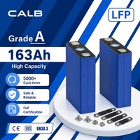 خلية بطارية CALB 163Ah LiFePO4 بجهد 3.2 فولت، درجة A، مستوى EUCAR 2، آمنة، تم اختبارها ضد التكسير والاهتزاز والحرارة، مناسبة للمركبات الكهربائية