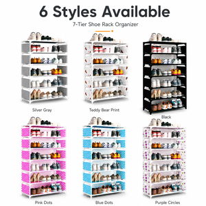 Étagère à <span class=keywords><strong>Chaussures</strong></span> Métallique Multifonctionnelle en Gros, Organisateur <span class=keywords><strong>de</strong></span> <span class=keywords><strong>Chaussures</strong></span> à 3, 4, 5, 6 ou 7 Niveaux, Étagère <span class=keywords><strong>de</strong></span> <span class=keywords><strong>Rangement</strong></span> Anti-Poussière et Étanche pour Entrée <span class=keywords><strong>de</strong></span> Maison - Product Image 5