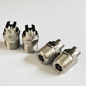 Ugello a spruzzo piatto in acciaio inossidabile Washjet <span class=keywords><strong>MEG</strong></span> 1/8 1/4 BSPT NPT, punta ad alta pressione per idropulitrice - Product Image 2