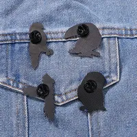 Nouvelle Broche en Métal Motif Oiseaux de Chasse de Dessin Animé, Badge Oiseau, Perroquet, Toucan, Accessoires de Vêtements pour Enfants, Épingles, Bijoux
