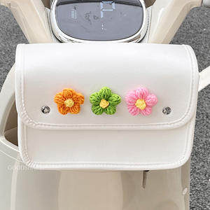2026 New Pastoral Style Waterproof <b>Front</b> Storage <b>Basket</b> <b>for</b> <b>Bike</b> Electric Bicycle Large Capacity Organizer Hanging Bag - Product Image 4