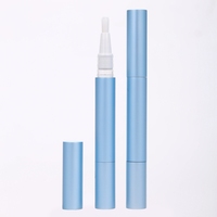 Tube vide en aluminium de 2 ml avec pinceau pour cosmétiques, huile pour cuticules, sérum pour cils, blanchiment dentaire, brillant à lèvres