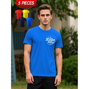 Camisetas Deportivas Urbanas para Hombre, Modernas, de Manga Corta, 100% Algodón, Estampadas, Transpirables, Anti-Pilling - Product Image 2