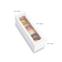 Boîte de rangement personnalisée de luxe noire pour biscuits, macarons, sushis et chips, en papier d'art, pour cadeaux et aliments