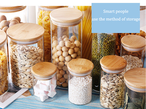 Tarro de almacenamiento Cafetera para cocina y camping Tarro de almacenamiento de alimentos de vidrio de 200ml <span class=keywords><strong>con</strong></span> hermético - Product Image 6