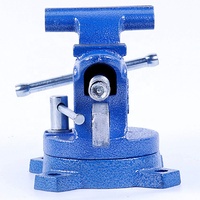 Type de tige de guidage domestique robuste 3.5 "/4.5" Base pivotante Étau de banc de table à bois avec enclume