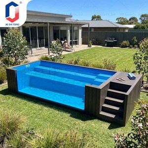 Piscina Personalizada OEM con Cubierta de WPC y Estructura de Fibra de Vidrio Acrílica para Villas, Hoteles y Resorts - Product Image 6