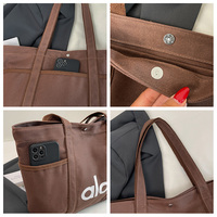 Sac fourre-tout en toile réutilisable pour femme avec fermeture ouverte, motif bonbon, doublure en polyester, marque Xingrui, 40x30x10cm