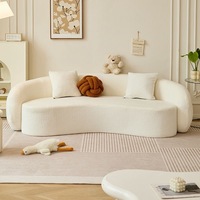 Ensemble de canapés de salon de luxe moderne en forme de L, 2 et 3 places, en velours, avec mousse compressée, design sans armature et sous vide, pour l'intérieur, en vente