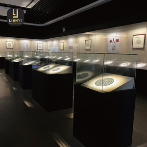 Museum Display <b>Cabinet</b> Custom Fiber Optic LED <b>Lighting</b> System Zero UV IR Radiation High Load-Bearing Silent Drawer Slides for - Product Image 5