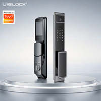 Cerradura Inteligente con Reconocimiento Facial 3D UIELOCK QB60, Cámara de Aluminio, Compatible con Contraseña en la Nube/Tarjeta/Rostro/Venosa Palmar, Desbloqueo Remoto