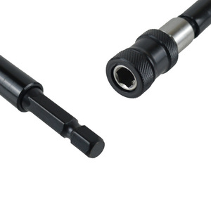 4Pc Hex Shank Extension Rod 1/4 In 60mm 100mm 150mm 300mm Quick <b>Change</b> Metric Carbon Steel Black Oxide Finish - Product Image 3