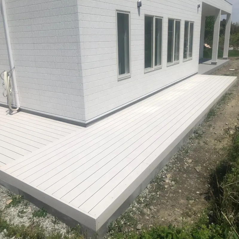 일본 스타일 솔리드 WPC 데크 흰색의 목제 플라스틱 합성 decking,140*25mm