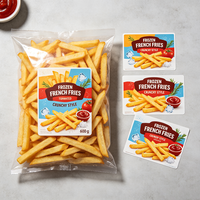 Étiquettes adhésives pour aliments frais et surgelés TEDDY FSC, étiquettes d'emballage pour aliments à chaîne du froid, viande