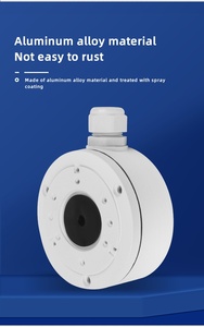 Boîtier de jonction en alliage d'aluminium <span class=keywords><strong>pour</strong></span> câble d'alimentation de plafond, disque hémisphérique épaissi, collecteur de fils rotatif <span class=keywords><strong>pour</strong></span> <span class=keywords><strong>caméra</strong></span> de sécurité CCTV - Product Image 4