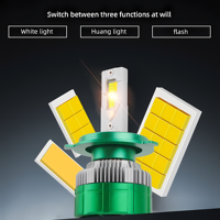 Phare LED de voiture Car-Rifine haute puissance 150W 12000LM K14 Flash H1 H4 H7 H8 H9 H11 9005 9006 HB3 avec télécommande
