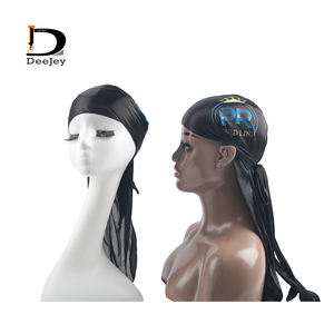 Bandana pour hommes, Durag, Turban, couvre-chef tendance en tissu soyeux, convient à un costume de Pirate - Product Image 1