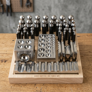 High Quality SUNTOOLS/STIPL Model 294D(I) Cupola <b>Punch</b> Dapping <b>Punch</b> <b>Set</b> 40 Pcs Mirror Finish Wooden Dies Jewelry Making Tool - Product Image 4
