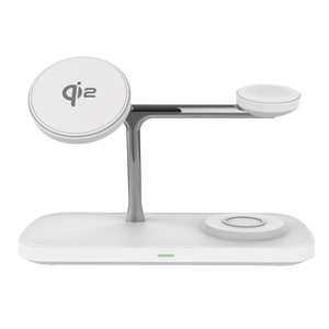 Productos de Tendencia: Base de Carga Inalámbrica Magnética 3 en <span class=keywords><strong>1</strong></span> de 15W de Segunda Generación para <span class=keywords><strong>iPhone</strong></span> y Dispositivos Samsung - Product Image 1